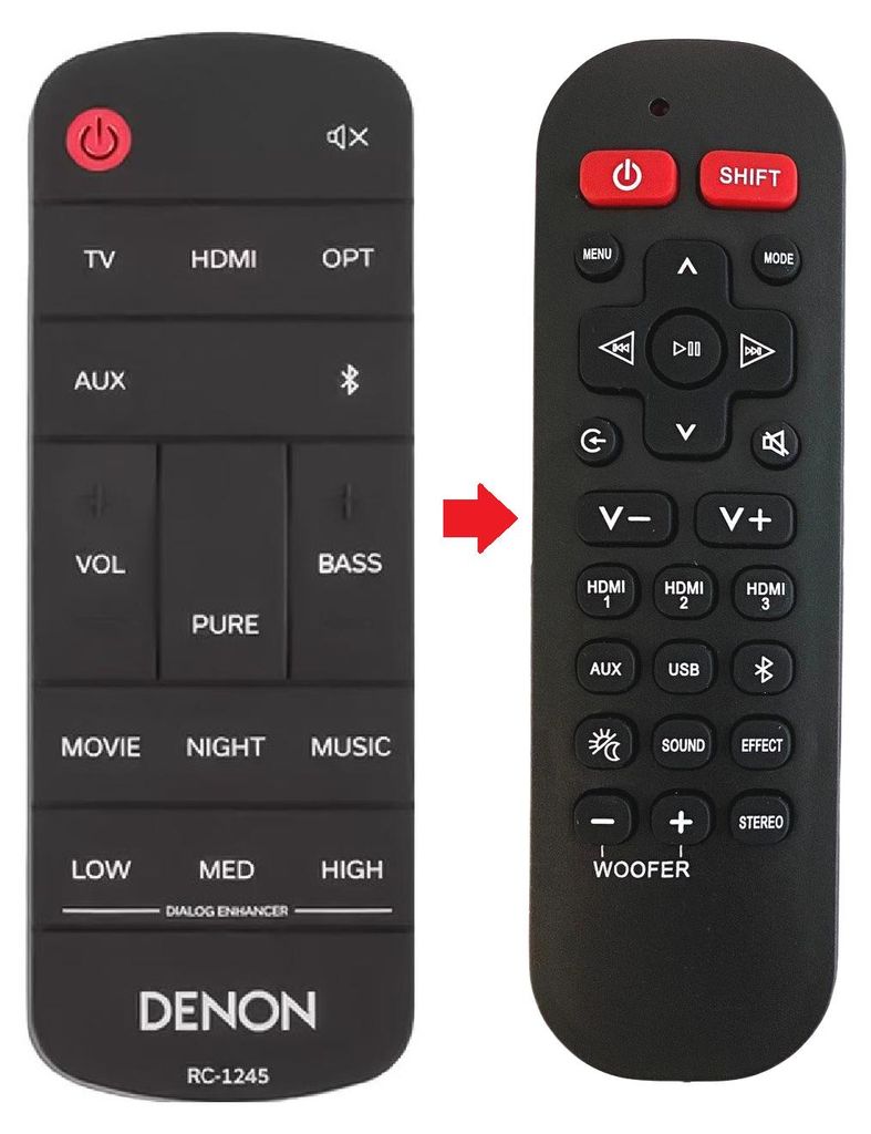 Ersatz Fernbedienung für Denon RC-1245 | DHT-S517 Produktbild 