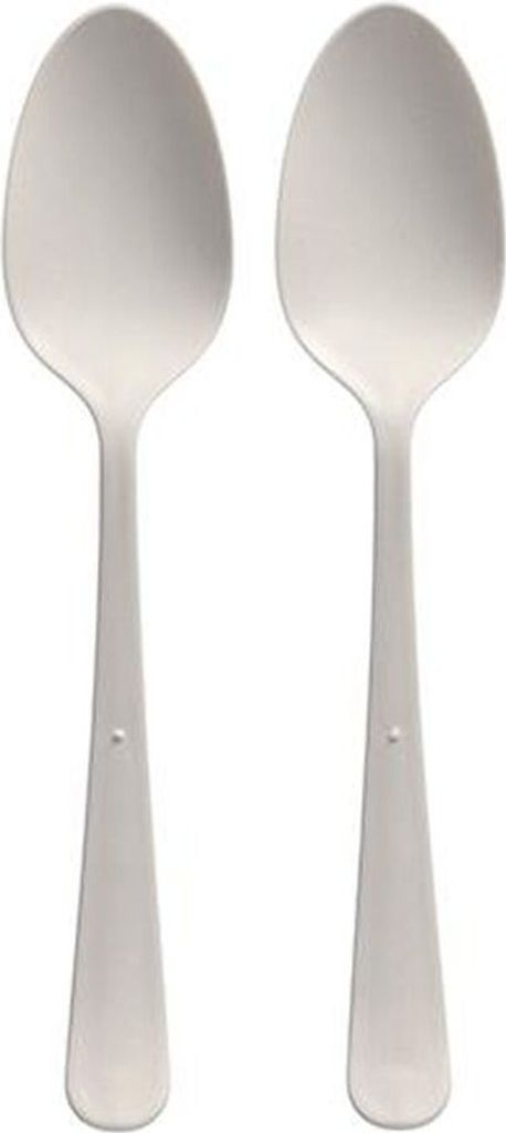 100 "Circulware by Haval" Mehrweg-Löffel PP-MF 19 cm weiss "Gaia" extra stabil. in Spenderbox