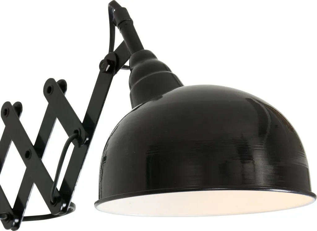 Lampe à ciseaux extensible Yorkshire noire Steinhauer métal E27