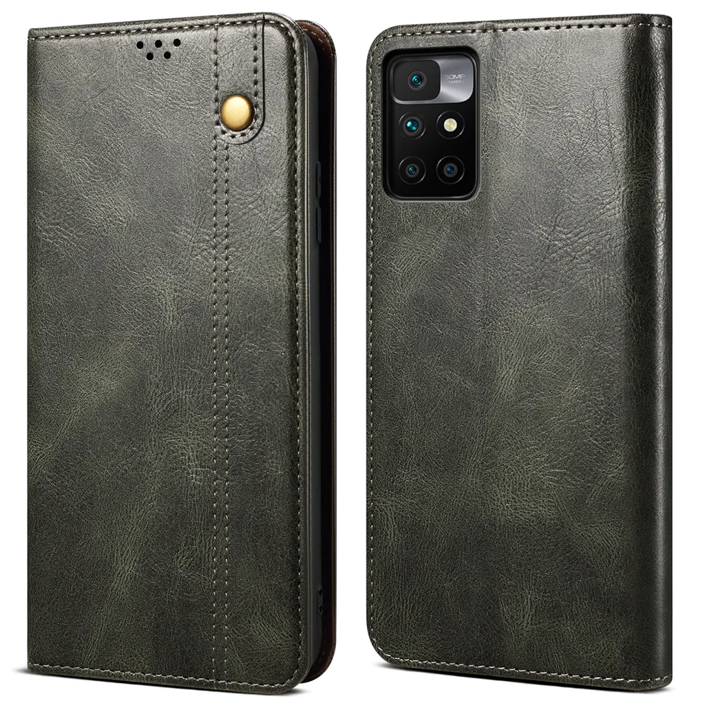 Cover Verde Xiaomi Redmi 10: Eleganza Flip Case e Funzione Supporto
