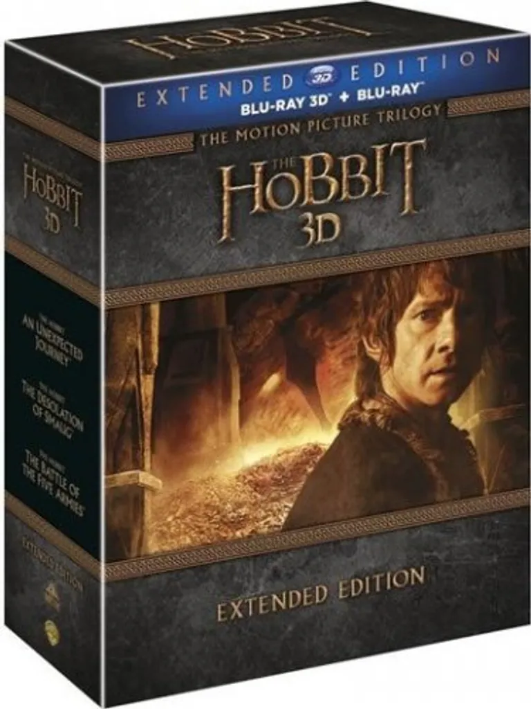 Coffret Blu-ray Le Hobbit Collection Intégrale 1 à 3 Versions Longues 9BD