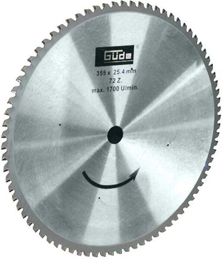 GÜDE kotoučová pila na kov HM 355x25,4 mm - 72 zubů - Obrázek produktu 