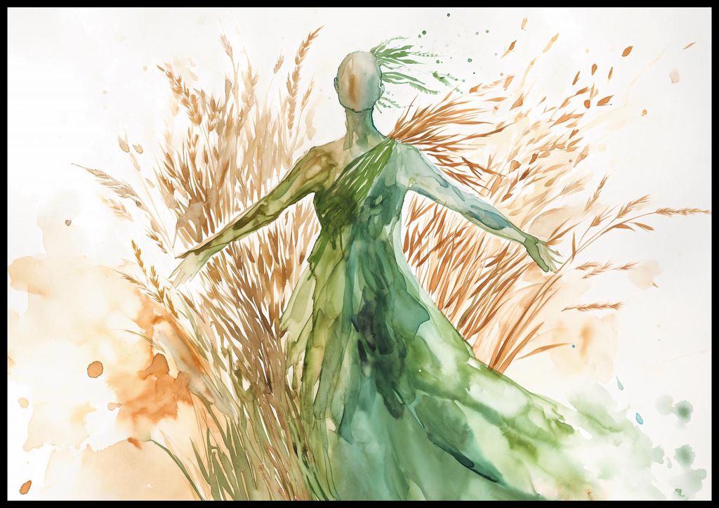 Plakat 100x70cm Strohsilhouette