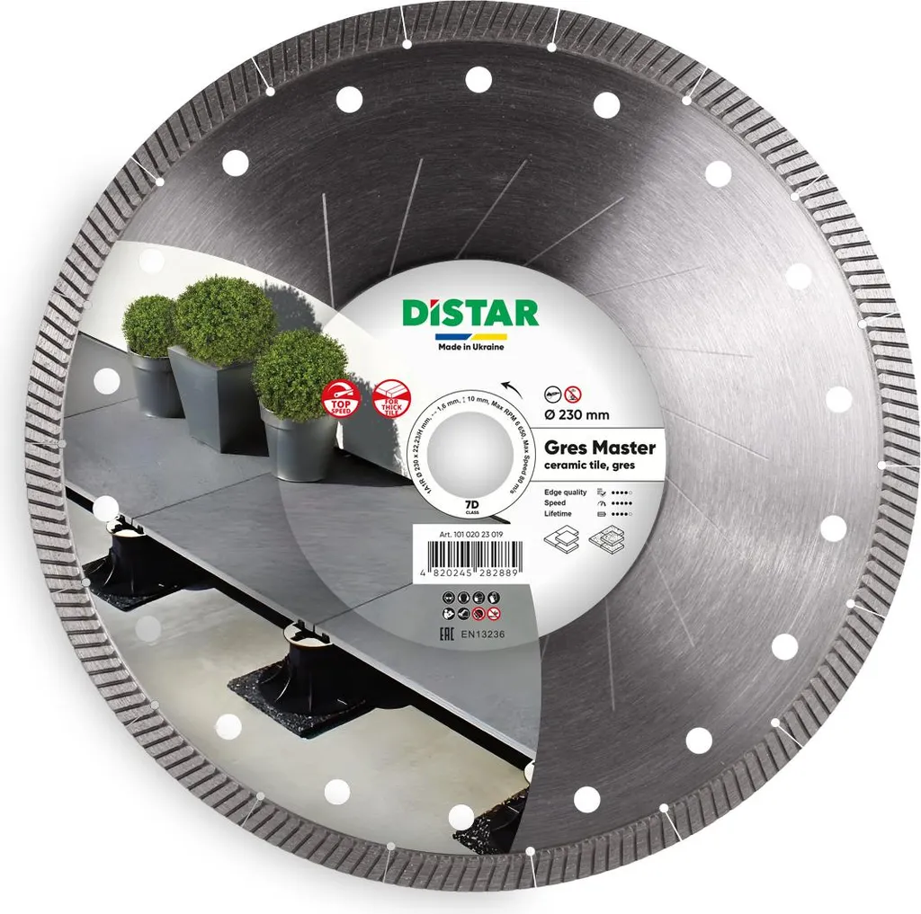 Disque diamanté Distar Gres Master 230 mm pour dalles de terrasse