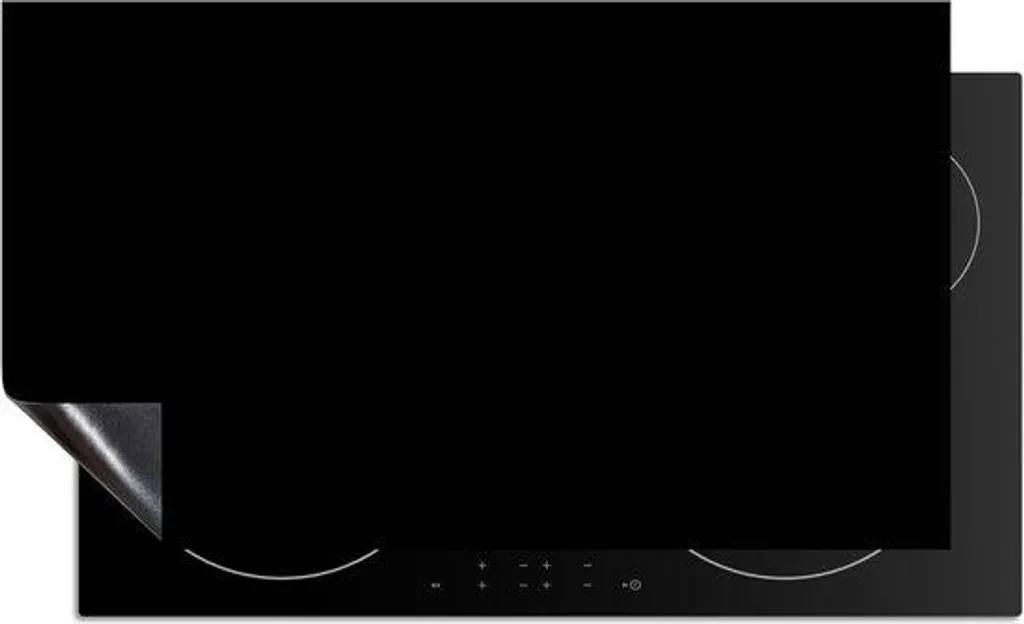Coque de protection à induction noire 76 x 52 cm pour plaque de cuisson