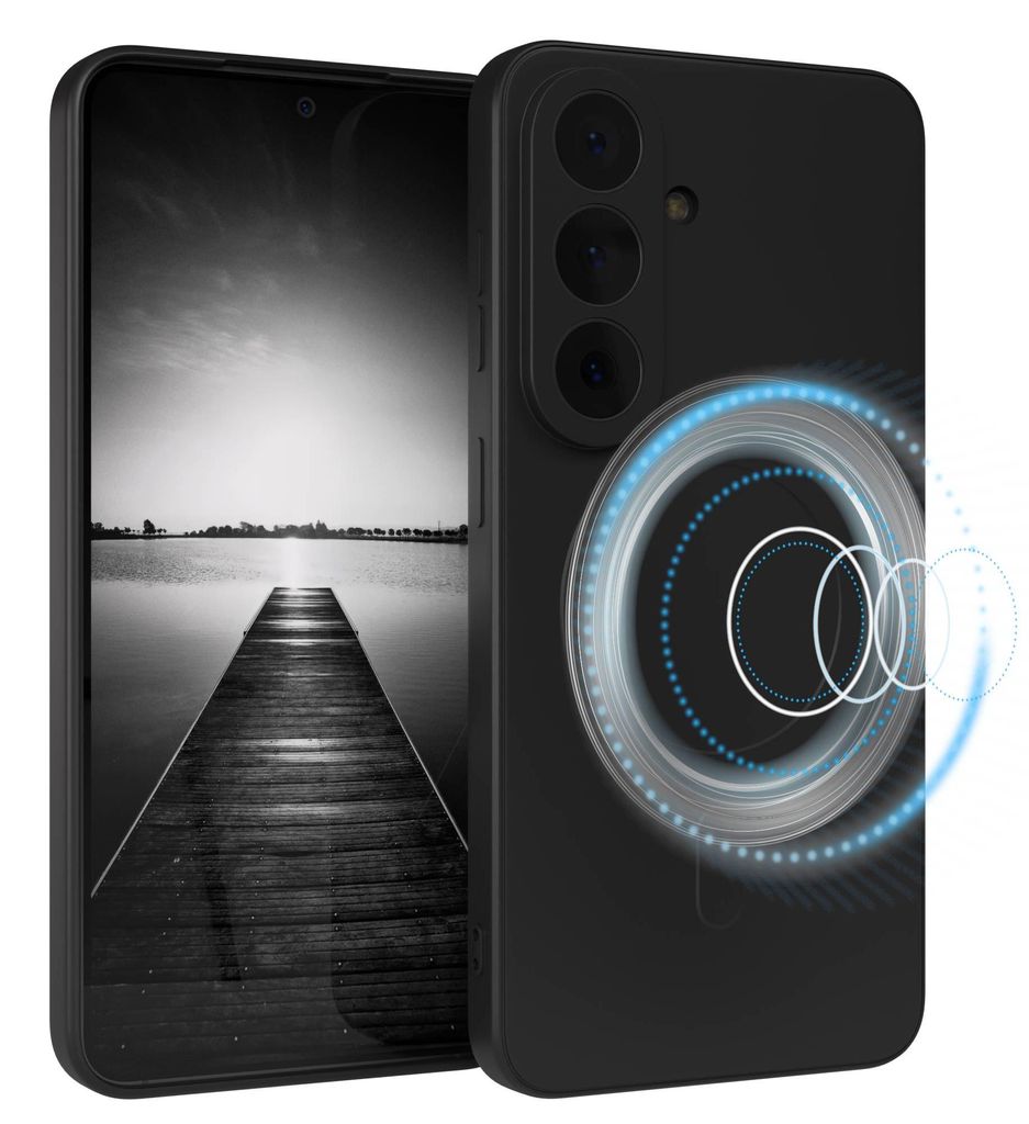 EAZY CASE - Silikonhülle MagSafe für Samsung Galaxy S26, Hülle Silikon, weich stoßfeste Magnet Handyhülle, Schutzhülle mit Kameraschutz, TPU ...
