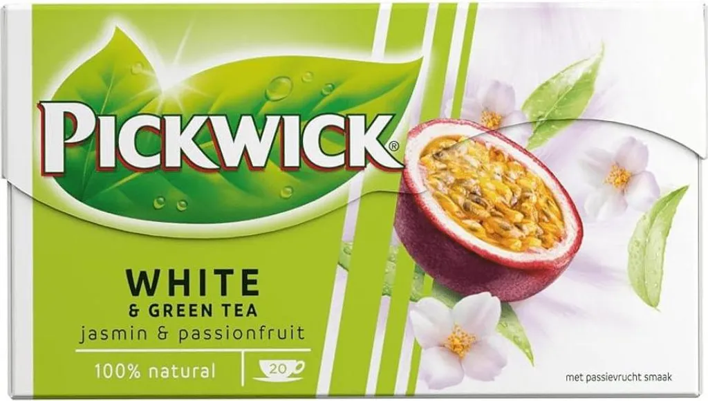 Thé vert blanc Pickwick jasmin passion : pack de 75 sachets fraîcheur