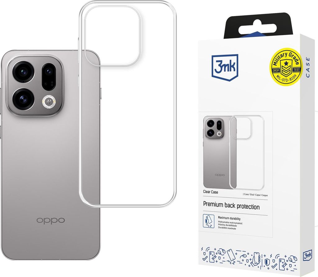 Oppo Find X9 – průhledné pouzdro 3Mk Obrázek produktu 