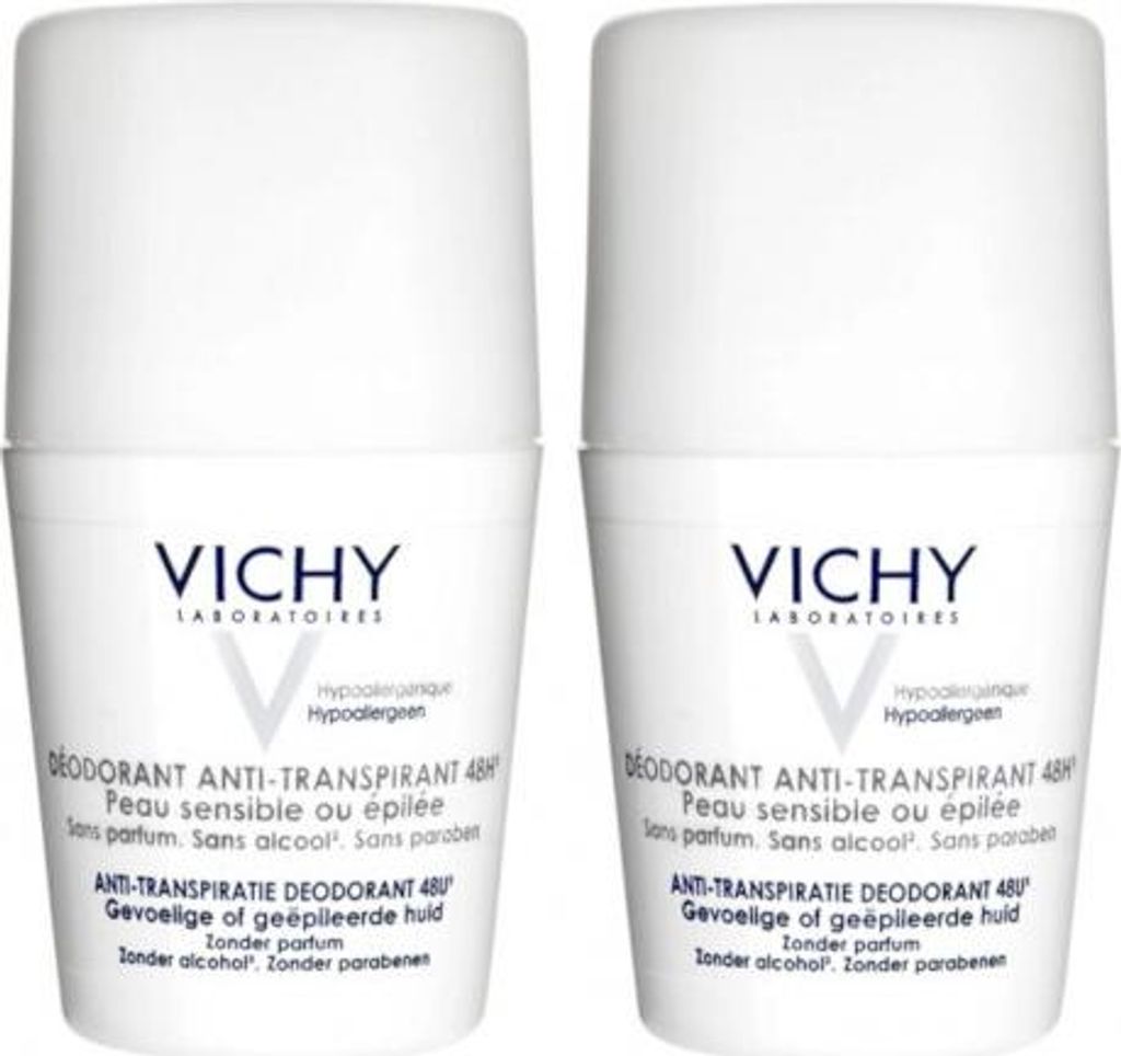 Vichy Antitranspirant 48H Deodorant Anti-Transpirant Sensitive Roll-on 2 x 50 ml