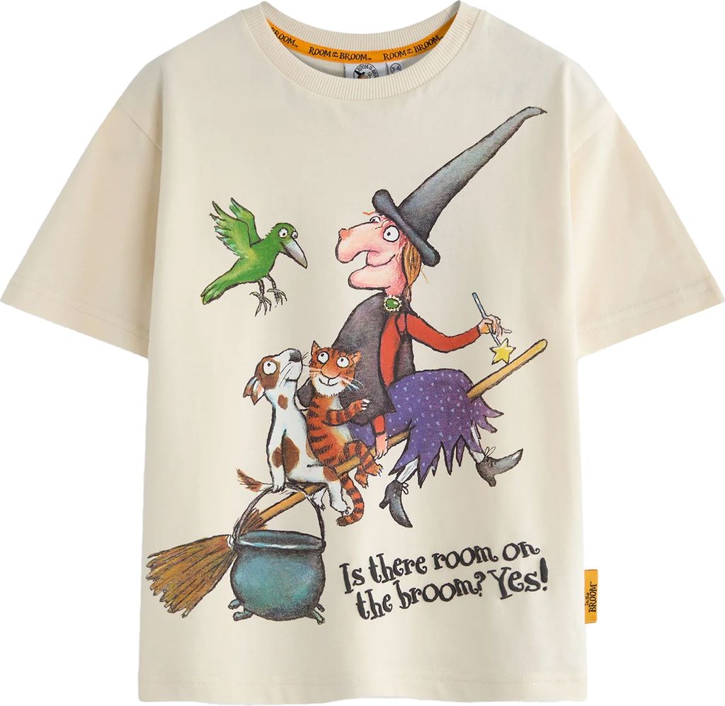The Gruffalo - "Room On The Broom" T-Shirt für Kinder kurzärmlig NS8750 (104) (Beige)
