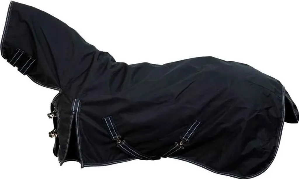Premiere Neck Rain Rug Nero 100-135 cm - Coperta Pioggia Cavallo Premium