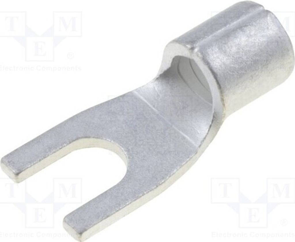 10x Kabelschuh: Gabel 4÷6mm2 Klemmverbindung M4 für Leitungen ST-095/6 isoliert(ne