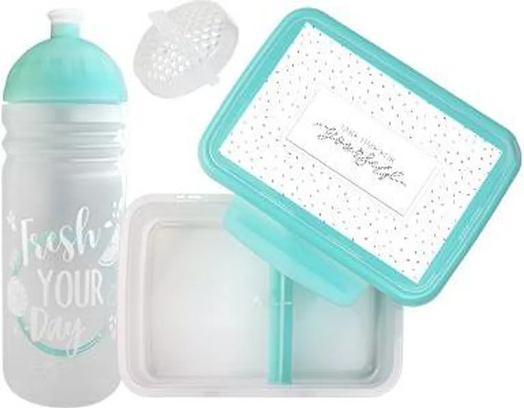 Set Pappa Turchese Eco-Friendly: Biberon e Snack per Piccoli Green
