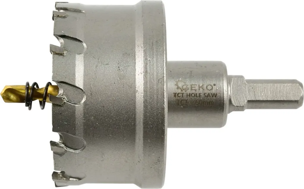 GEKO G39691 Trapano a Corona TCT 60mm | Fresa Professionale per Metallo