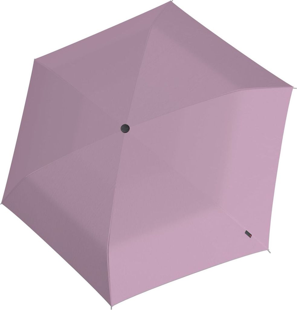 Knirps Taschenregenschirm Regenschirm US.050 Ultra Light Slim Manual Rose With Black Coating rosa