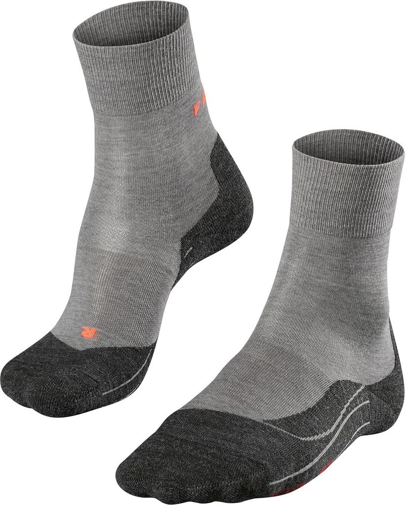 Falke RU4 Wool Running Socken Damen light grey melange 39-40