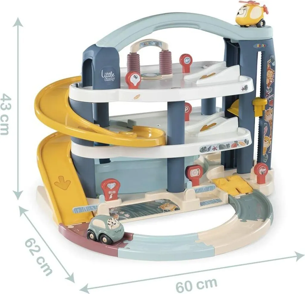 Smoby Petit Smoby Maxi Garage 140203 : Premier circuit auto complet - 10