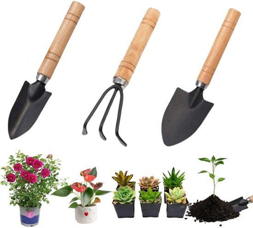 Kinder-Tuingereedschap-Set - 3-teilig - Sicherer Stoff - Geeignet für Kinder