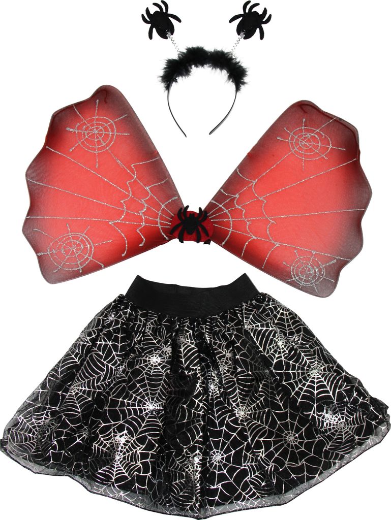 Halloween Set Spinne Mädchenkostüm Produktbild 