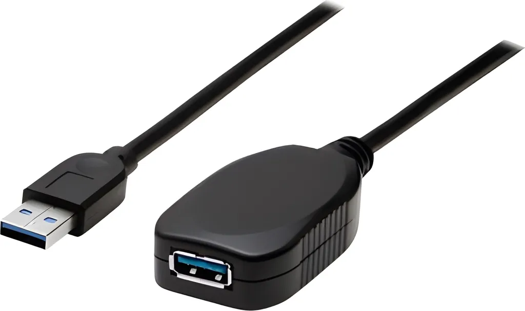 Câble USB trop court ? Solution 5m Manhattan 150712 Bleu Mâle Femelle