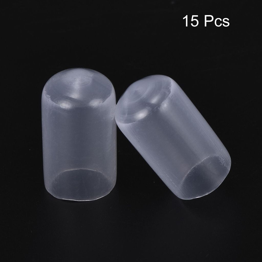 15 Stš¹ck Gummi-Endkappen 9,5mm ID Gummikappen, Runde Schutzkappen PVC Stopfen Abdeckkappen Lochstopfen Gleiter fš¹r Schrauben Gewindebolzen Dr...