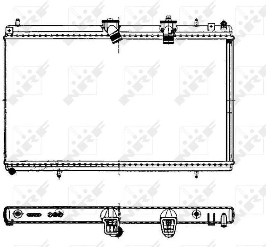 Radiateur de rechange pour climatisation et moteur Citroën C6