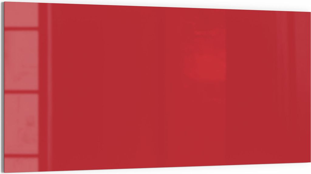 DEQORI Magnettafel Glas 100x50 cm 'Rot' beschreibbar Whiteboard Pinnwand Küche