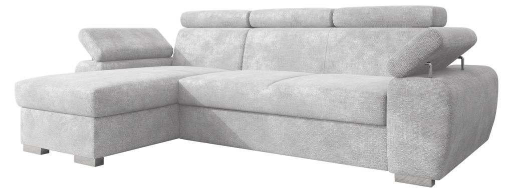 MIRJAN24 Ecksofa Plaza L, Eckcouch mit Bettkasten und Schlaffunktion, Stilvoll Polstersofa, L-Form (Farbe: Lumo 65)