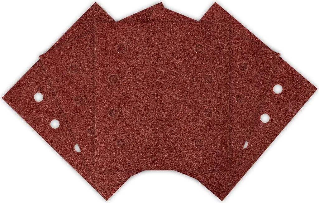 Set di carta abrasiva NEO TOOLS P80 da 5 pezzi - Efficace sistema a ganci per legno, metallo e cartongesso