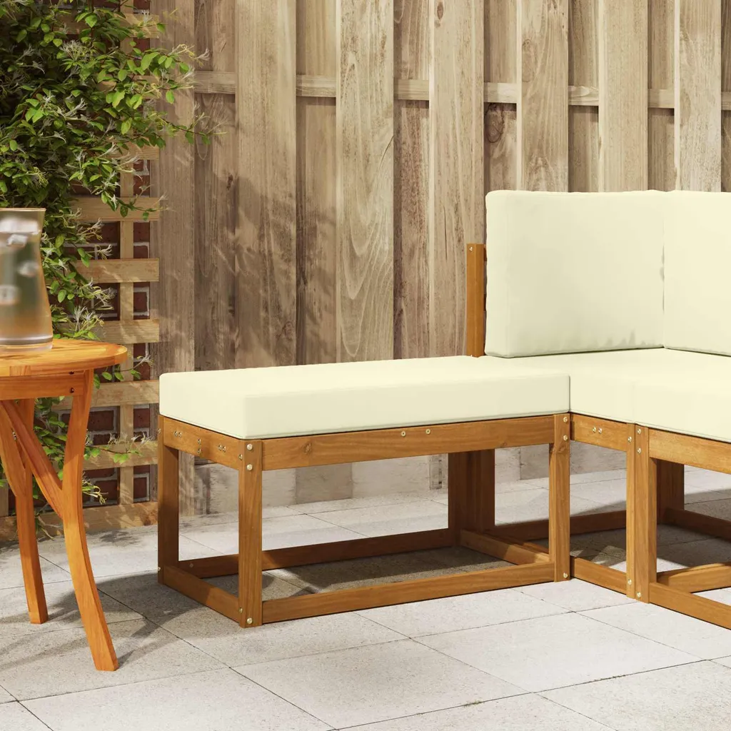 Sgabello Panca vidaXL in Acacia 79 cm - Arredo Naturale per Casa - 2