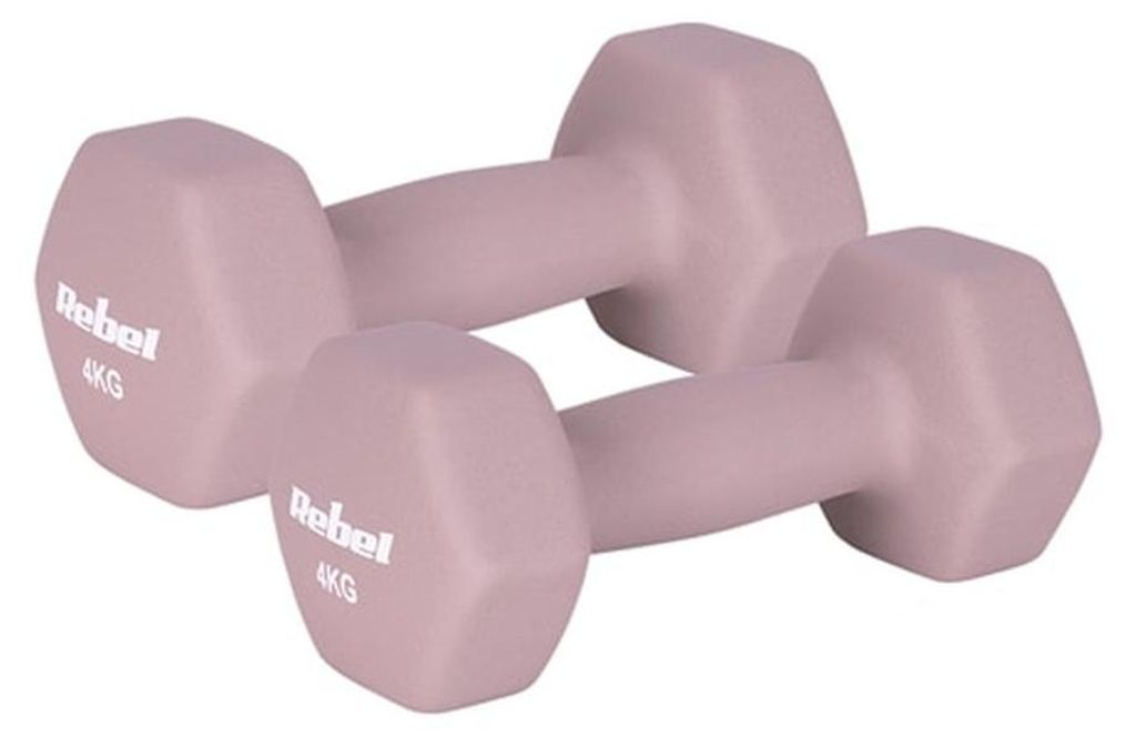 Set manubri Rebel Active RBA-2330-4, 2 x 4 kg, ghisa e Immagine del prodotto 