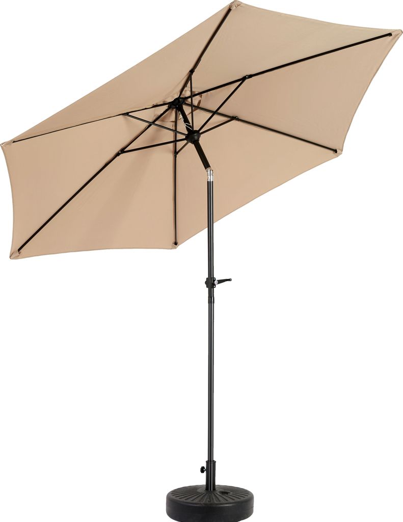 14.8 Ft Doppelseitiger Außenschirm Rechteckig Large mit Kurbel (khaki),,