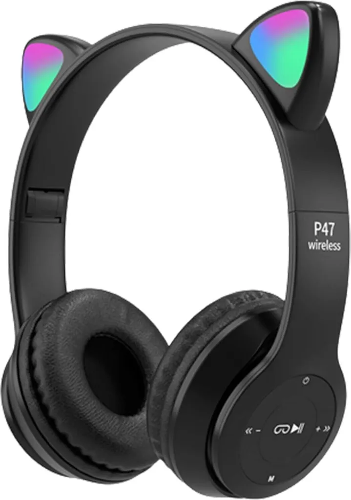 Cuffie Stereo Wireless Pieghevoli per Bambini con Microfono e Slot TF