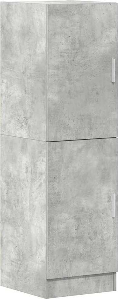 vidaXL Küchenschrank Betongrau 38x41,5x131,5 cm Holzwerkstoff