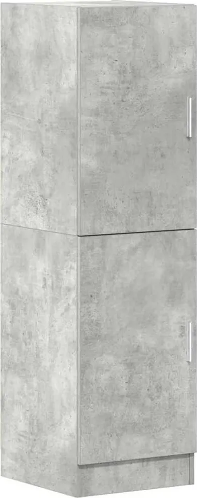 vidaXL Armadio Cucina Grigio Cemento 38x41,5x131,5 cm | Salvaspazio Moderno