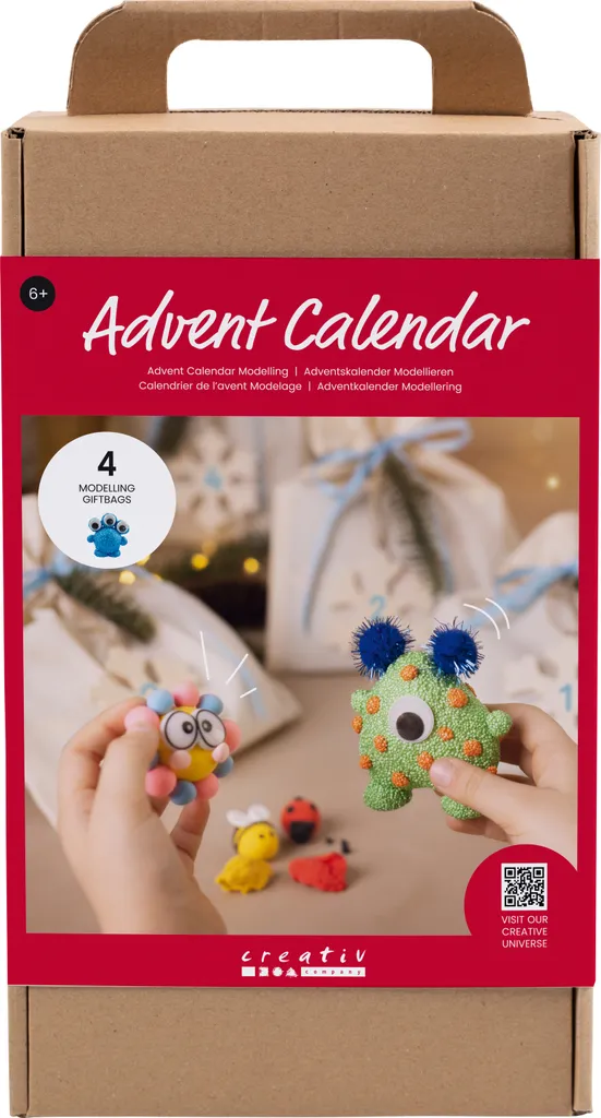 Set Modellazione Mostri Calendario Avvento Creativ Company - 24 Progetti