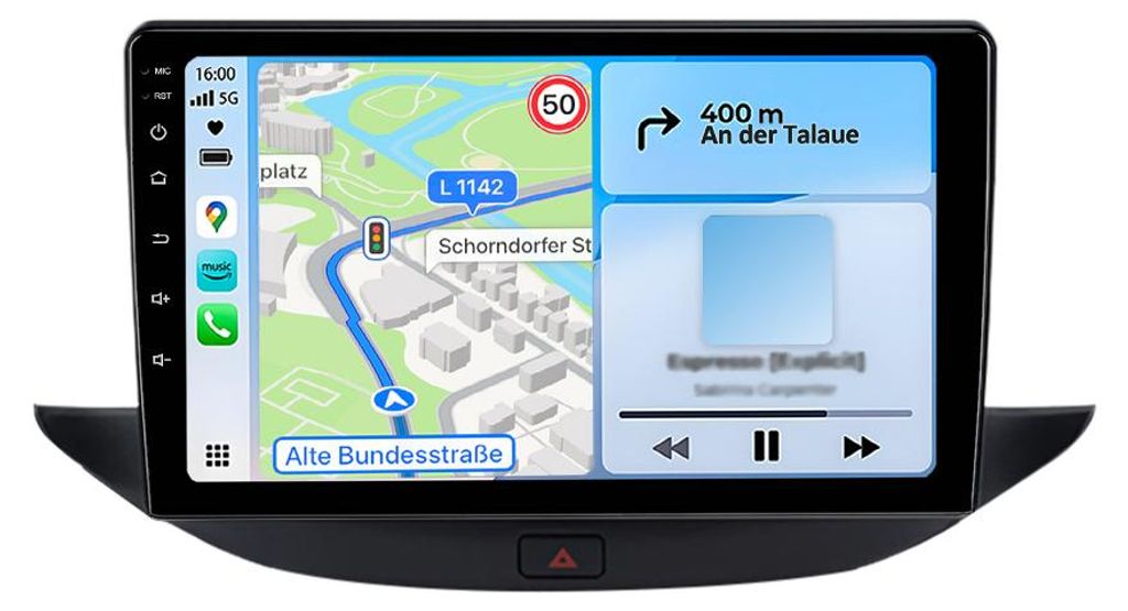Autoradio Android da 9 pollici 6+128 GB per Opel Astra K Immagine del prodotto 