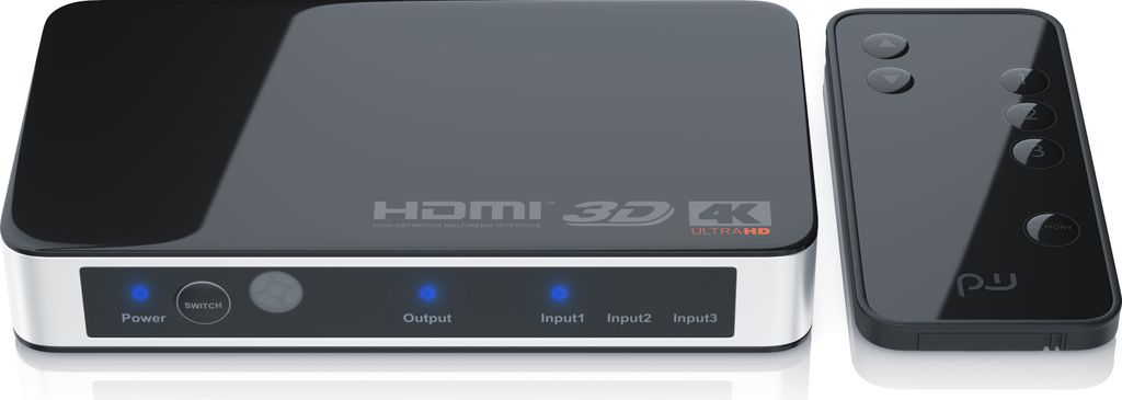 Primewire 3-portowy przełącznik HDMI UHD 4k 60Hz z pilotem Zdjęcie produktu 