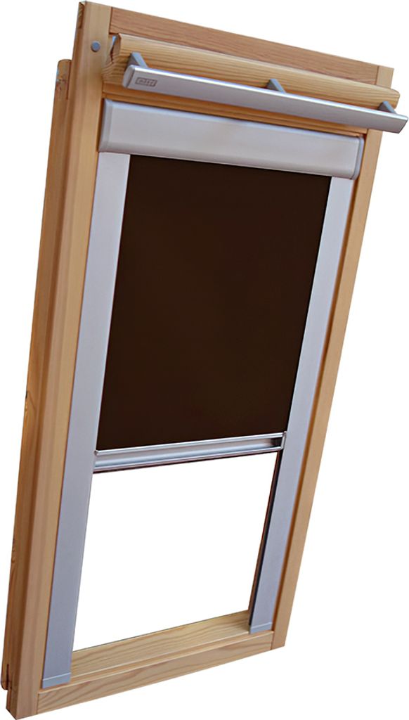 Verdunkelungsrollo für VELUX Dachfenster VL/VG/VX - 109 II - Baujahr bis März 1983 - Farbe dunkelbraun