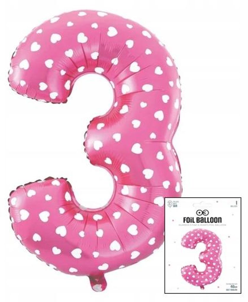 FOOL BALLON DIGITAL DIGITAL 3 IN PINK Růžová pro Obrázek produktu 