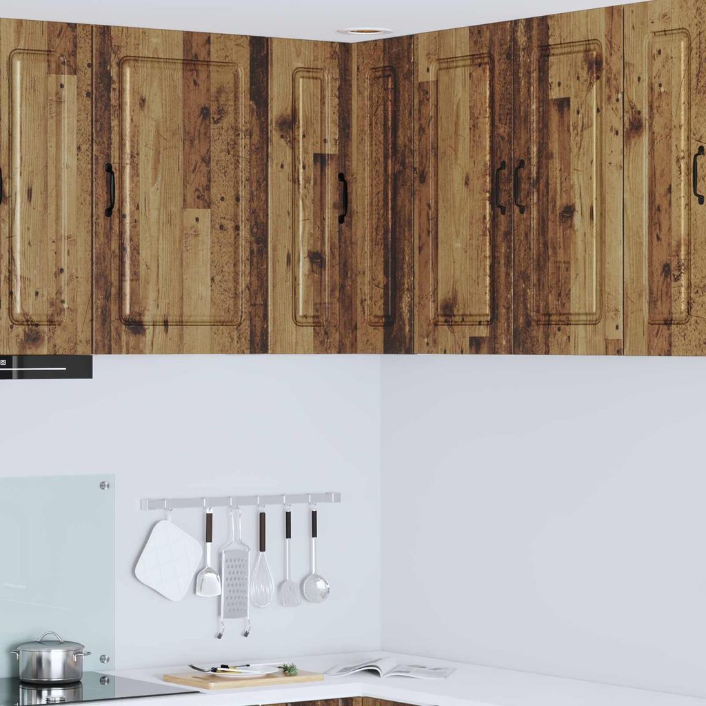 "Schlussverkauf" Küchenschrank/Sideboard - 1 pc - Aufbewahrungsschrank moderne - Kalmar Altholz 57x57x80 cm Holzwerkstoff C10378
