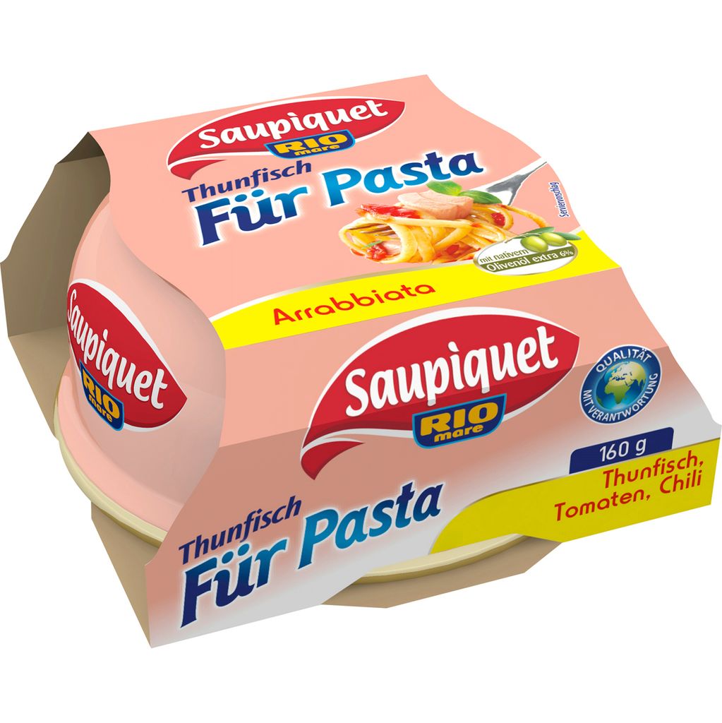 Saupiquet Thon Per Pasta Plat cuisiné à la sauce tomate Image du produit 