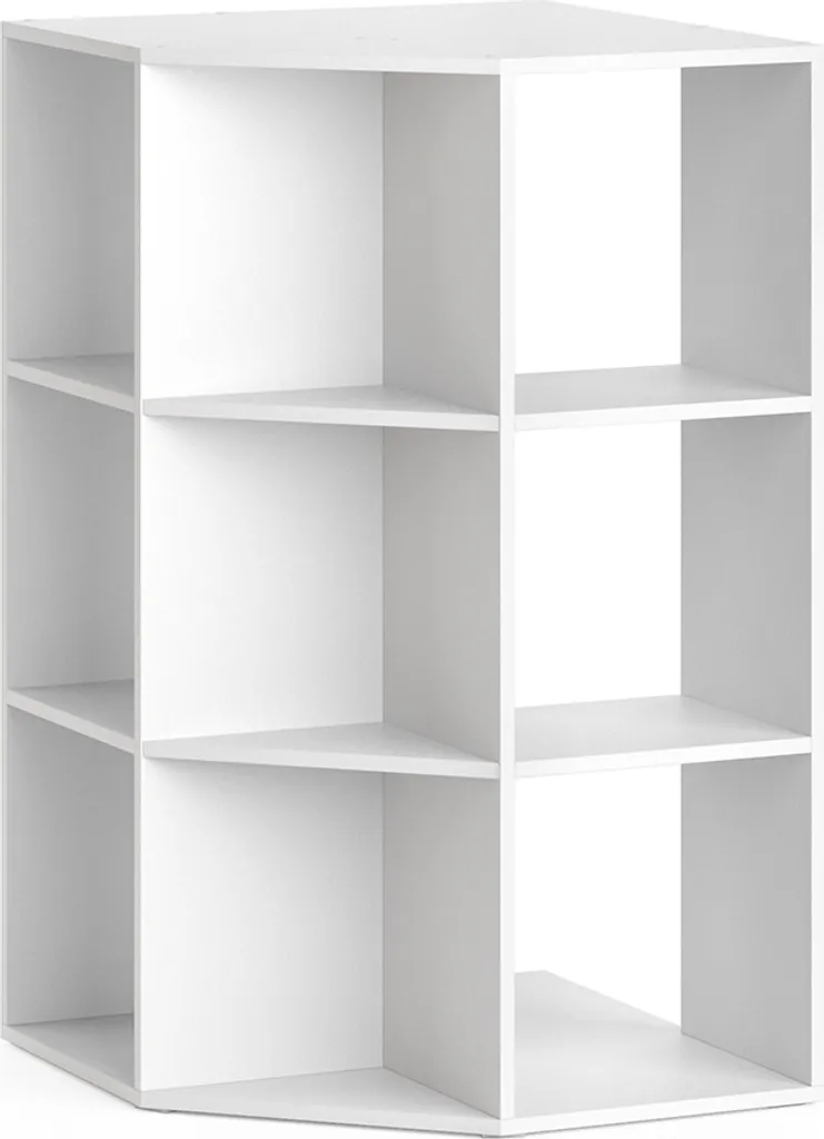 Étagère blanche Vicco Luigi avec compartiments ouverts de 108cm de haut