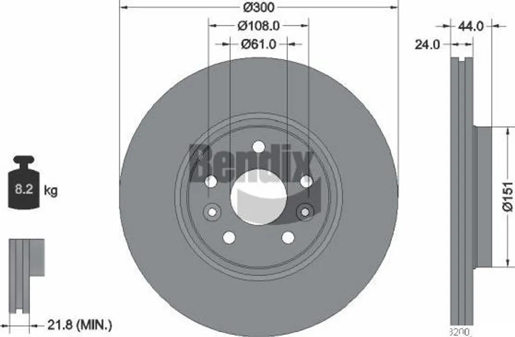 Disque de frein avant pour Scenic - BENDIX BDS2039 qualité origine
