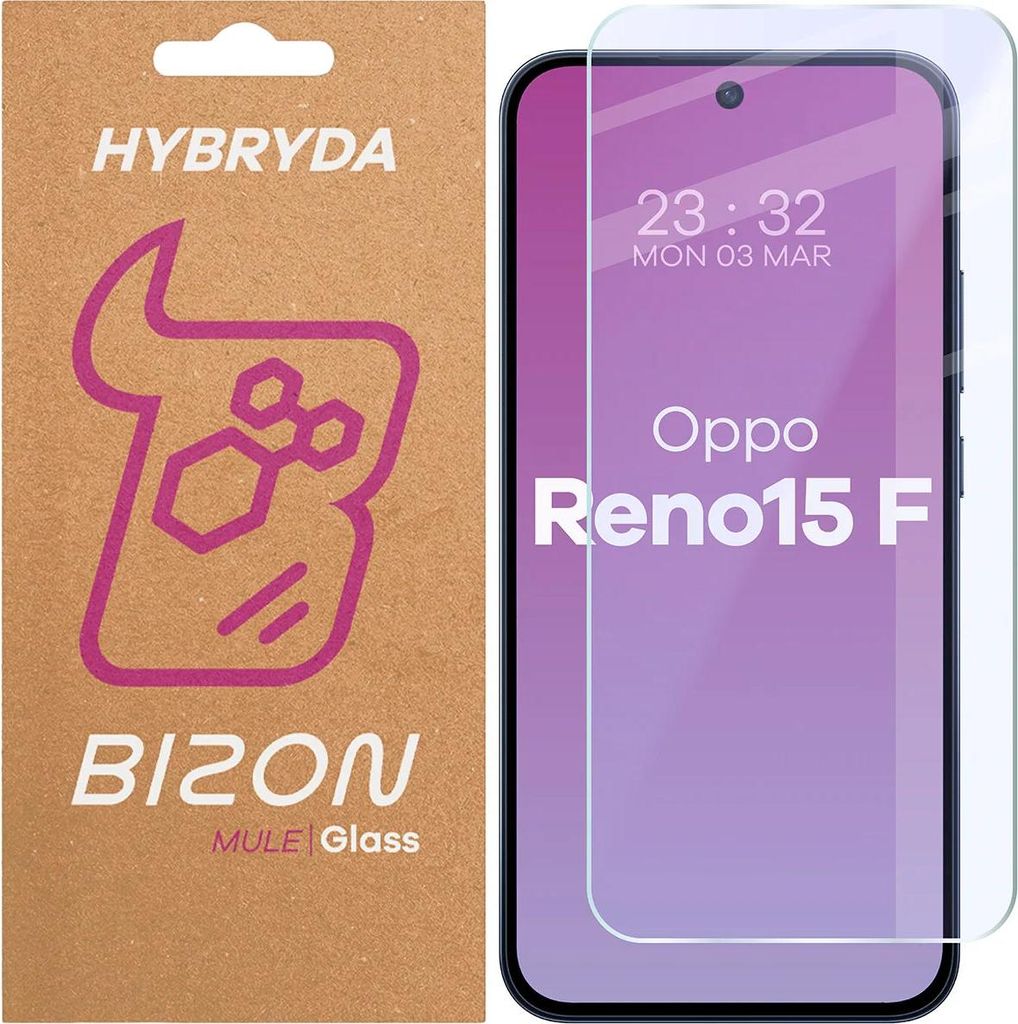 Flexibles Hybridglas für Oppo Reno 15 F, Bizon Glass Mule