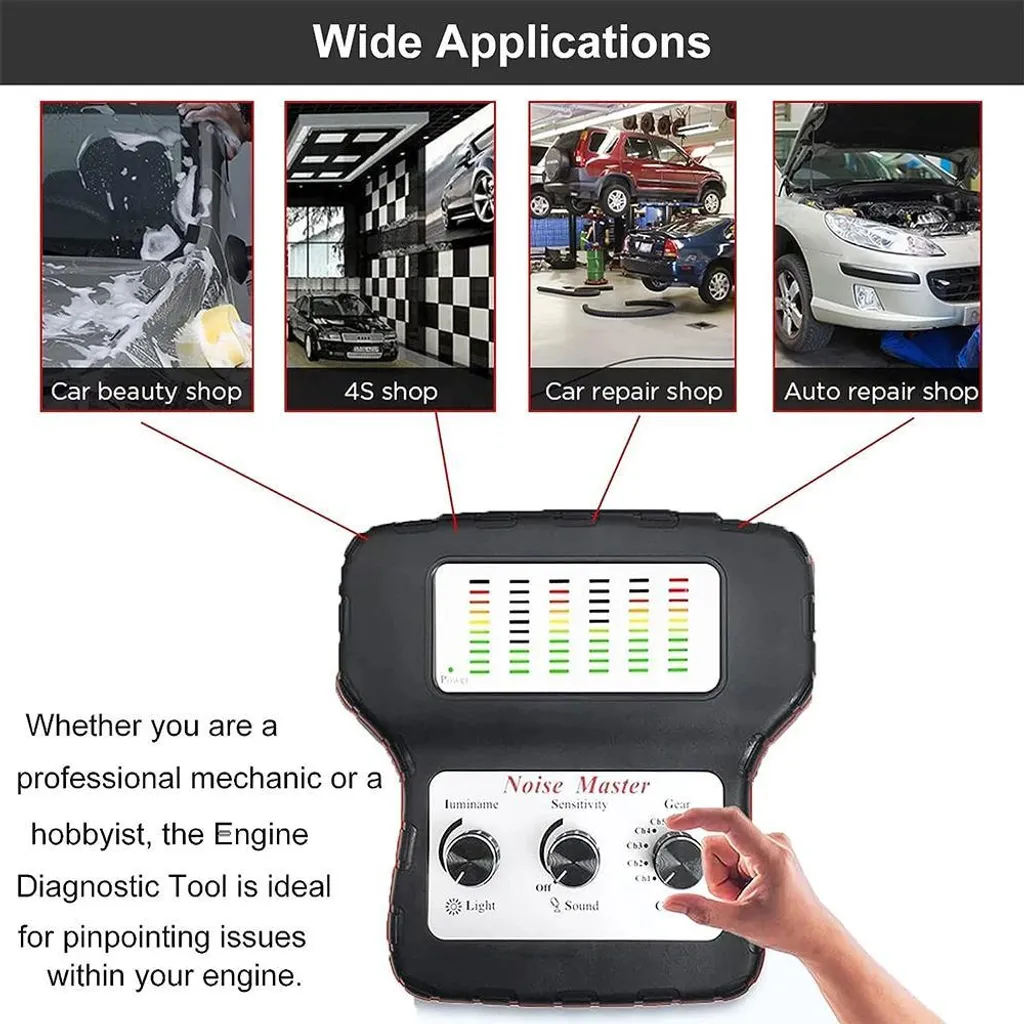 Stéthoscope électronique auto avec diagnostic multipoint et 6 capteurs - 11