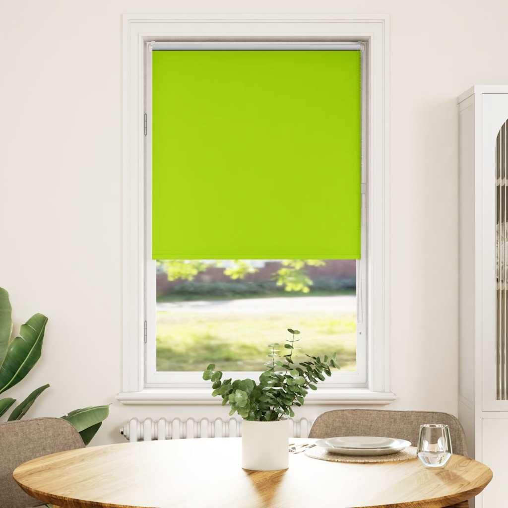 vidaXL Verdunkelungsrollo Grün 80x150 cm Stoffbreite 75,7 cm Polyester