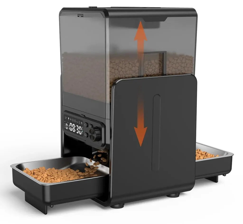 Distributeur aliments animaux à hauteur réglable et double bol Modèle V2 - 2