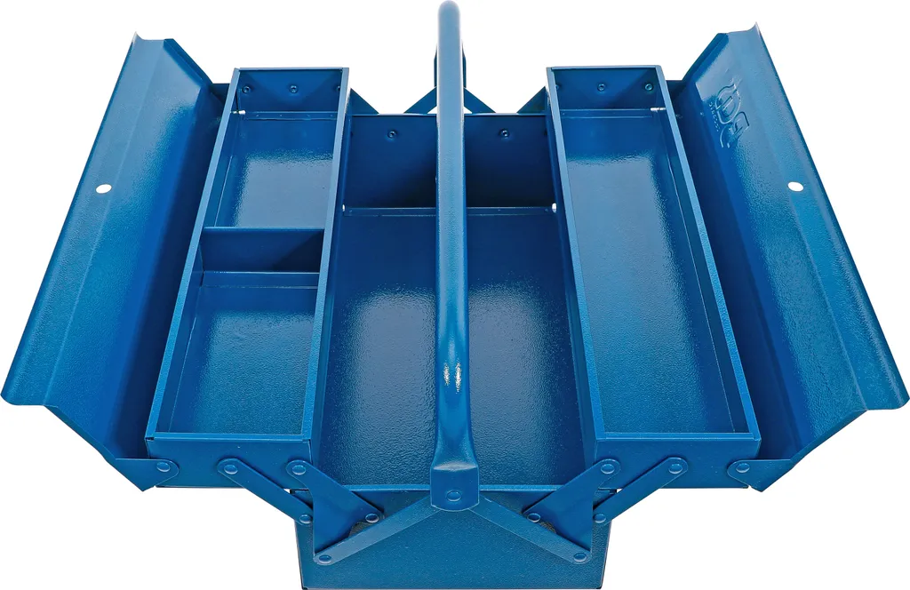 BGS 33001 Caisse à outils métallique vide 3 compartiments 420x200x150 mm
