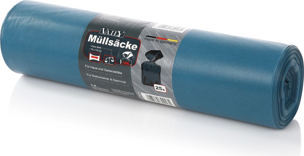 Vaily Müllsäcke Extra Stark 25er Pack - 120 L Abfallsäcke Produktbild 